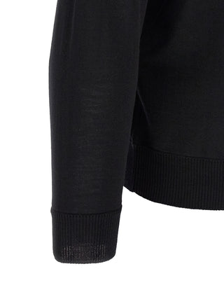 Stone Island Black Virgin Wool Cardigan