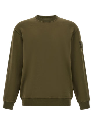Stone Island Bicolor Cotton Sweatshirt