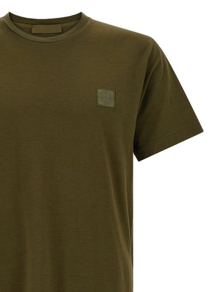 Stone Island Bicolor Cotton T-Shirt
