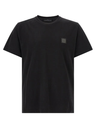 Stone Island Black Cotton T-Shirt