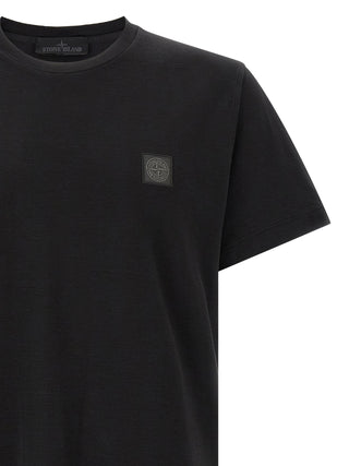 Stone Island Black Cotton T-Shirt