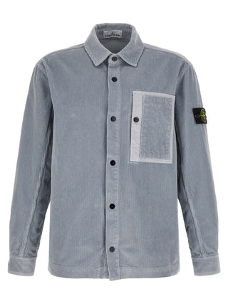 Stone Island Gray Cotton Blouse