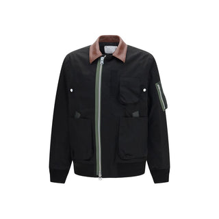 Sacai Black Cotton Bomber