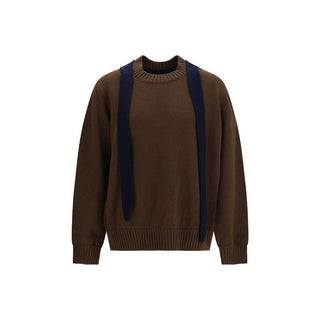 Sacai Brown Wool Oves Aries Sweatshirt