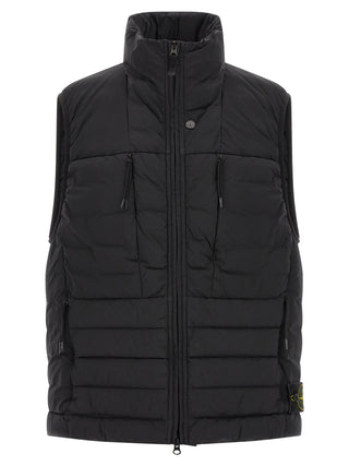 Stone Island Black Polyamide Sleeveless Jacket