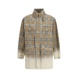 Burberry Faded Check Gabardine Parka