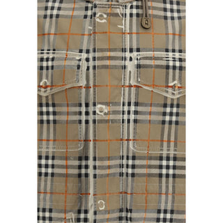 Burberry Faded Check Gabardine Parka