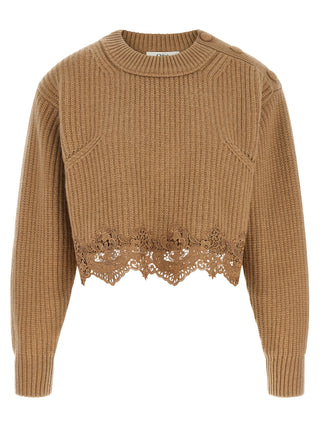 Chloé Beige Wool Cardigan
