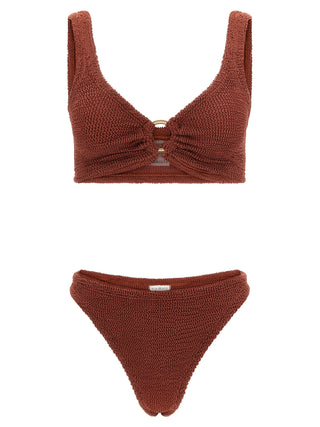 Hunza G Brown Polyamide Bikini