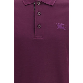 Burberry Purple Cotton Polo Shirt