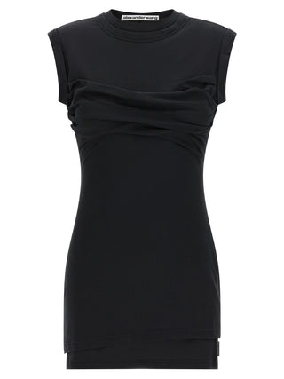 Alexander Wang Black Cotton Short Dress