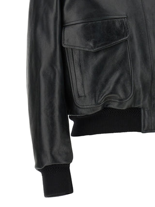 Tom Ford Black Lamb Leather Leather Jacket