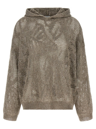 Brunello Cucinelli Brown Linen Cardigan