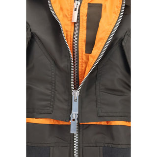 Sacai Double-Zip Nylon Twill Bomber Jacket