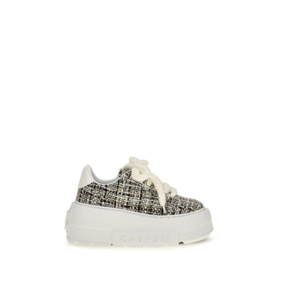 Casadei Nexus Bouclé Wedge Sneakers