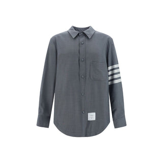 Thom Browne Plain Weave 4-Bar Shirt Jacket