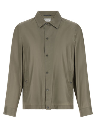 Brunello Cucinelli Bicolor Silk Full-Length Jacket