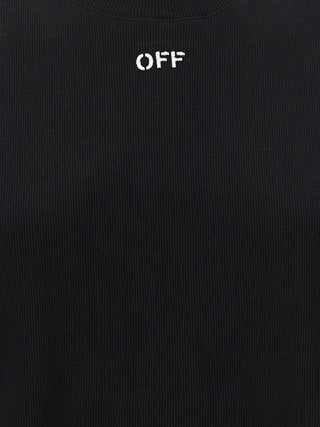 Off-White Black Cotton T-Shirt