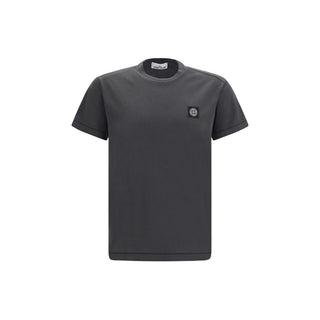 Stone Island Gray Cotton T-Shirt