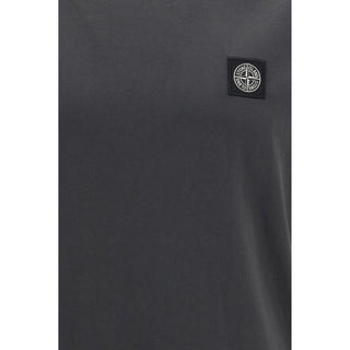 Stone Island Gray Cotton T-Shirt