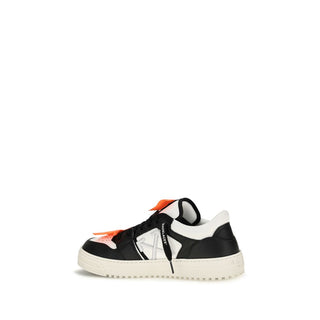 Off-White Multicolor Calf Leather Low Top Sneakers