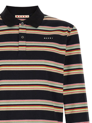 Marni Multicolor Cotton Polo Shirt