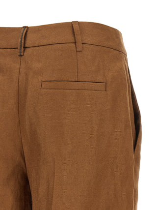 Brunello Cucinelli Tailored Linen Bermuda Shorts