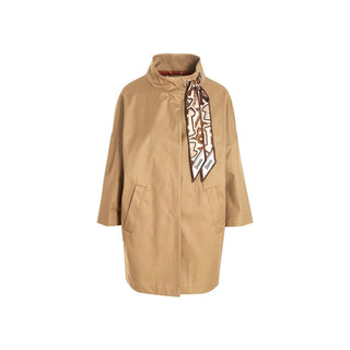 Herno Cotton Coat with Removable Scarf