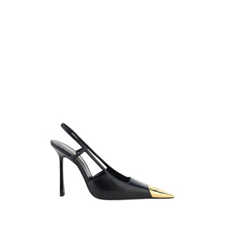 Saint Laurent Black Lamb High Heel Pumps