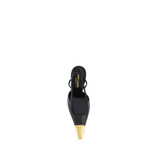Saint Laurent Black Lamb High Heel Pumps
