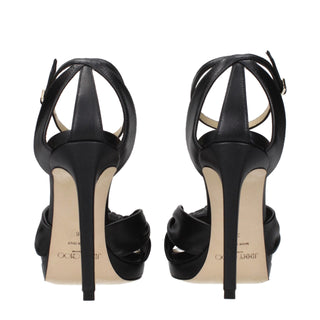 Jimmy Choo Rosie 100 Leather Platform Sandals