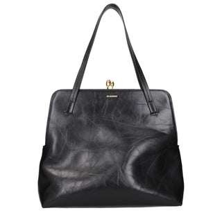 Jil Sander Aged Leather Shoulder Bag