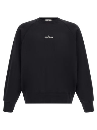 Stone Island Black Cotton Sweatshirt