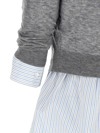 Alexander Wang Gray Wool Blouse
