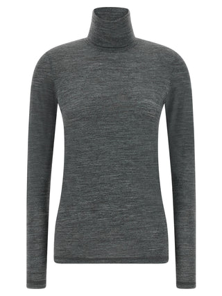 Jil Sander Technical Knit High Neck Long Sleeve T-Shirt