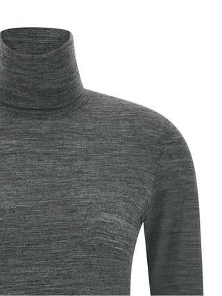 Jil Sander Technical Knit High Neck Long Sleeve T-Shirt