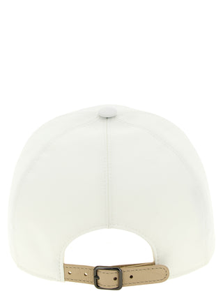 Brunello Cucinelli White Polyester Cap (Baseball Hat)
