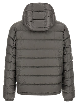 Moncler Gray Polyamide Full-Length Jacket