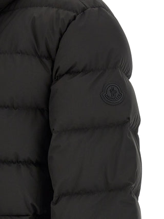 Moncler Black Polyester Full-Length Jacket