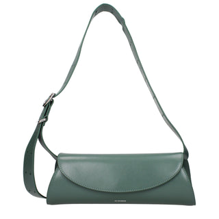 Jil Sander Cannolo Small Leather Crossbody Bag