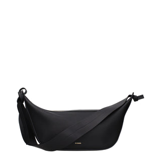 Jil Sander Distressed Leather Shoulder Bag