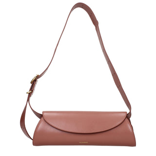 Jil Sander Cannolo Small Leather Crossbody Bag
