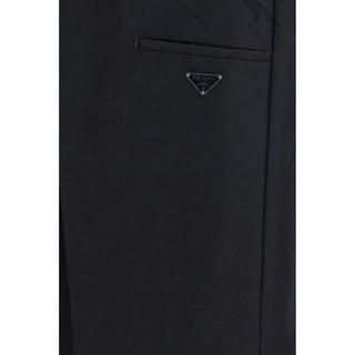 Prada Technical Canvas Wide-Leg Pants