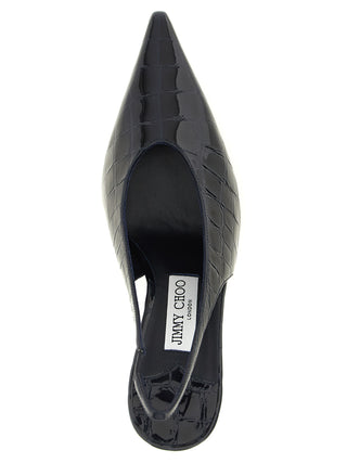 Jimmy Choo Blue Leather High Heel Pumps