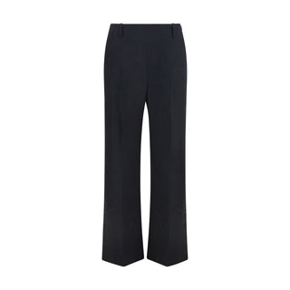Khaite Black Polyester Casual Pants