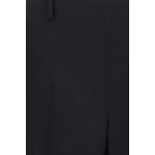 Khaite Black Polyester Casual Pants