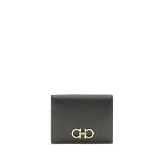 Ferragamo Black Calf Leather Wallet
