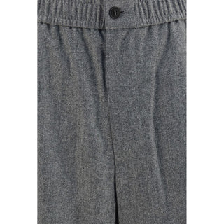 Giorgio Armani Gray Wool Oves Aries Casual Pants