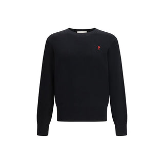 Ami Paris Ami de Coeur Merino Wool Crewneck Sweater