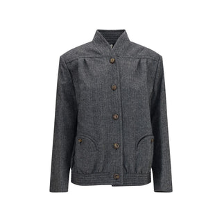 Blazé Milano Gray Wool Oves Aries Shell Jacket